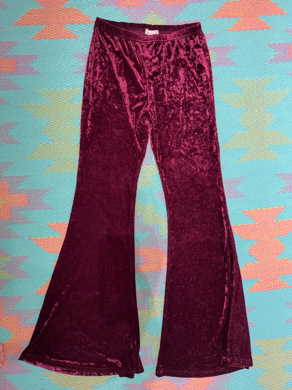 Altar’dstate Plum Velvet Leggings